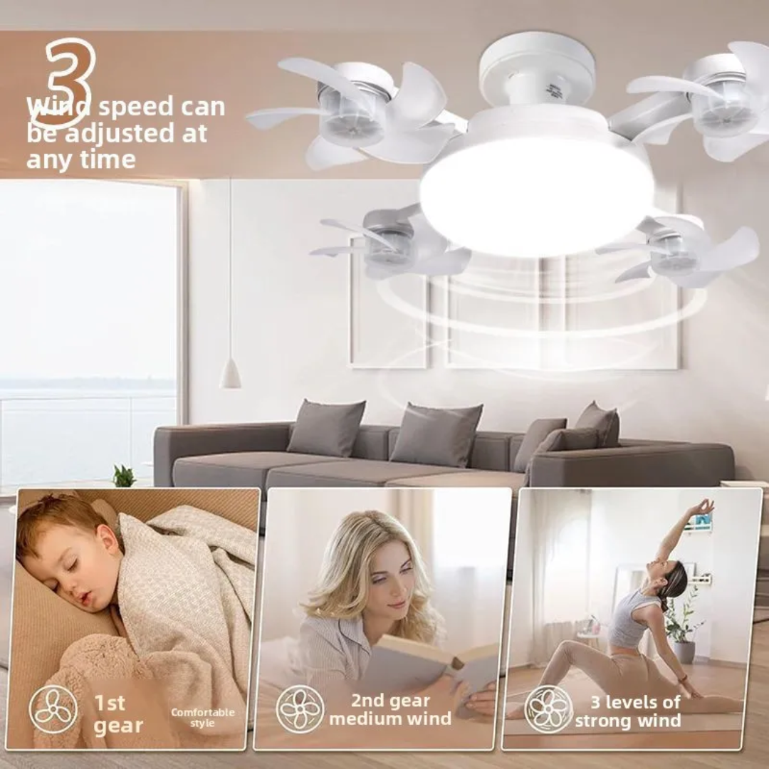 VENTILATEUR PLAFONNIER LED 2 EN 1