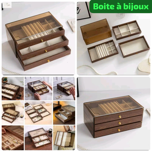 Boite à bijoux 3 en 1
