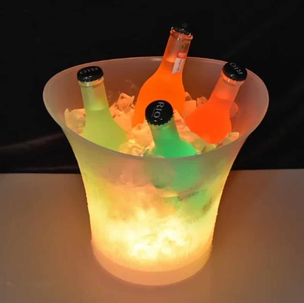 🧊🎶 SEAU À GLACE LED 7L AVEC HAUT-PARLEUR BLUETOOTH  rechargeable 🎶🧊