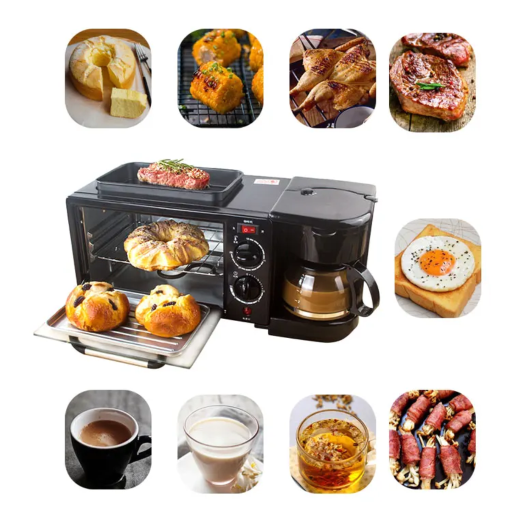Mini four 3en1 avec cafetière