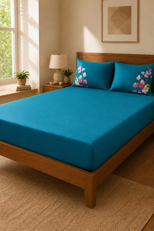 Drap housse imperméable avec 2 taies d'oreiller
