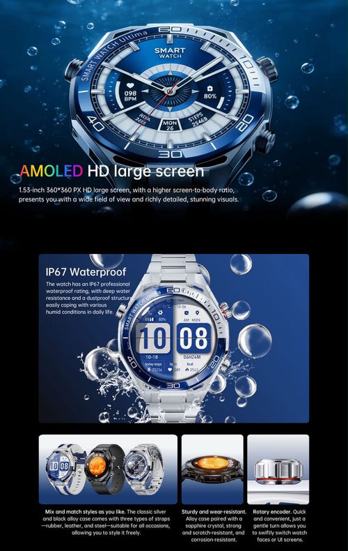 Watch AMOLED 6 PEAK, élégance et technologie à votre poigné