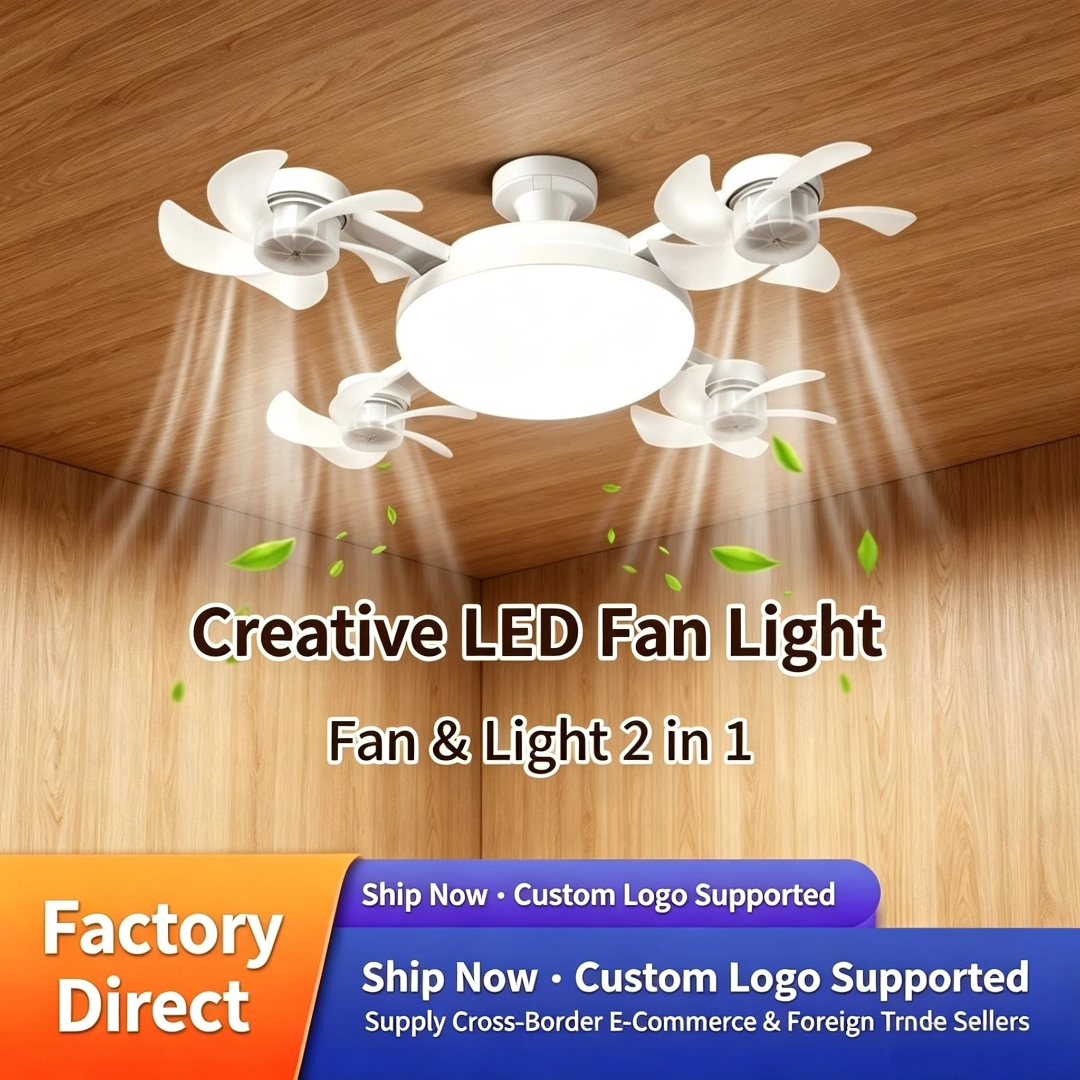VENTILATEUR PLAFONNIER LED 2 EN 1