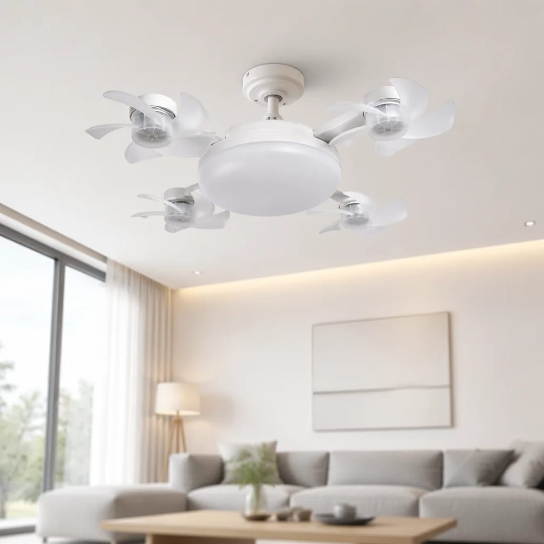 VENTILATEUR PLAFONNIER LED 2 EN 1