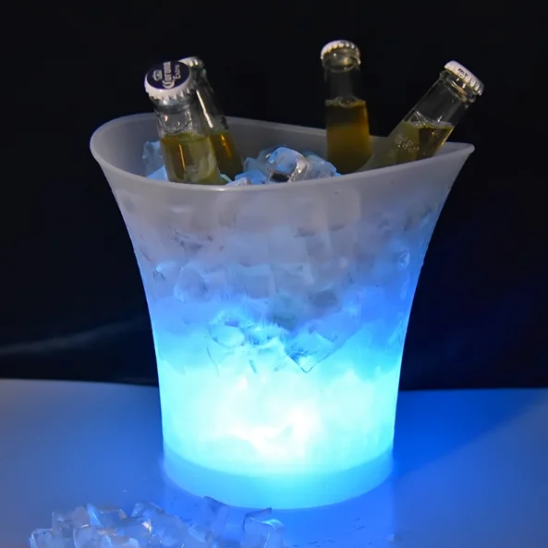 🧊🎶 SEAU À GLACE LED 7L AVEC HAUT-PARLEUR BLUETOOTH  rechargeable 🎶🧊