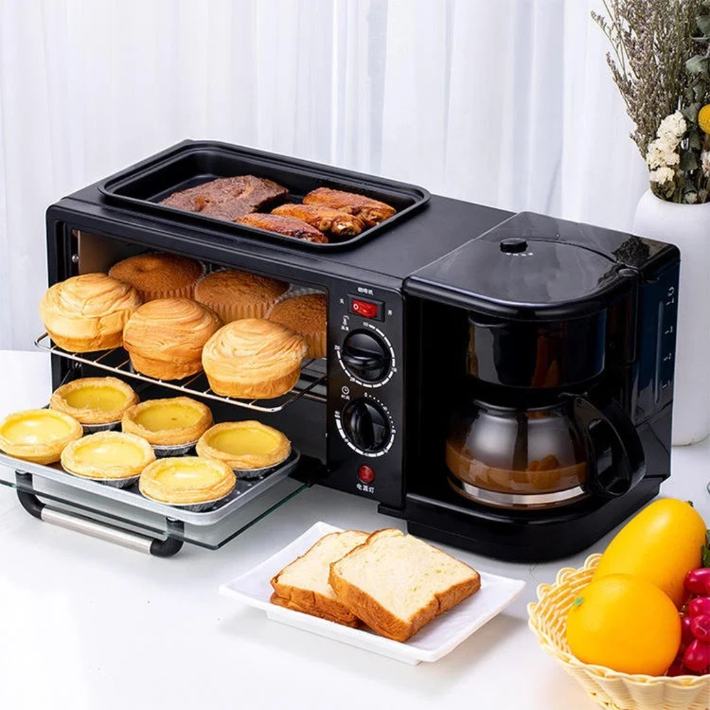 Mini four 3en1 avec cafetière