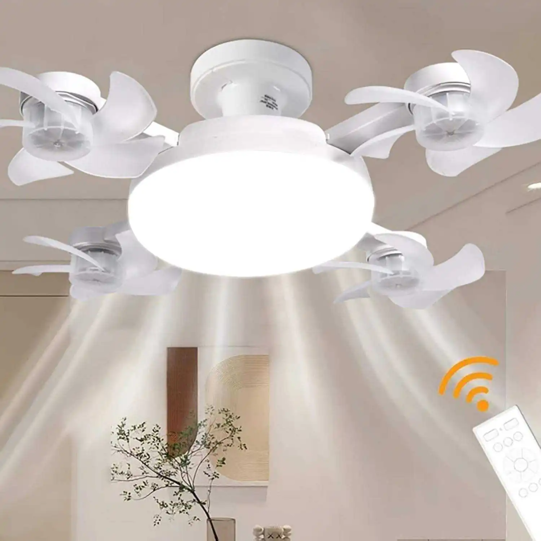 VENTILATEUR PLAFONNIER LED 2 EN 1