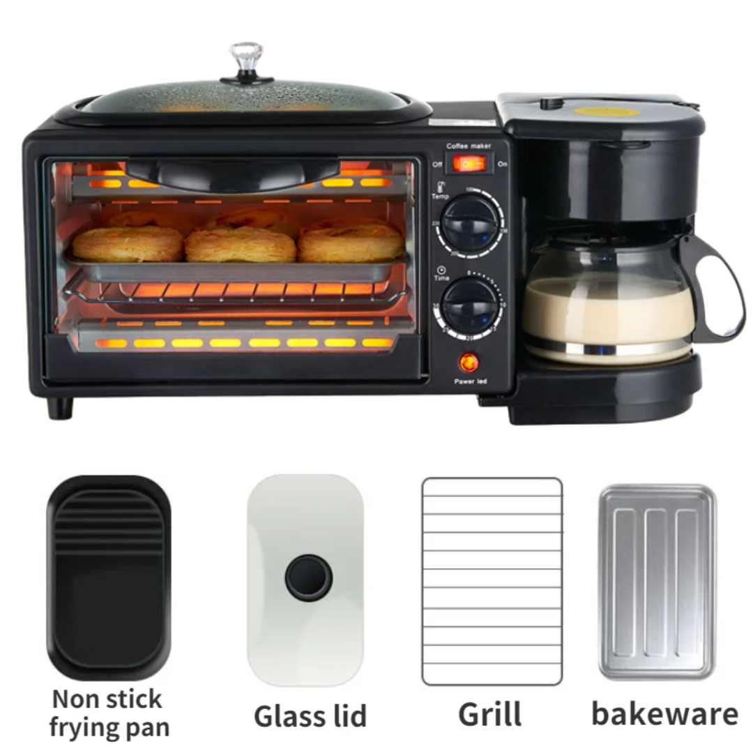 Mini four 3en1 avec cafetière